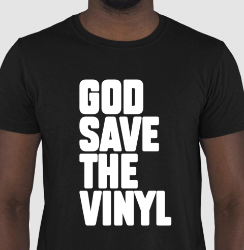 Camiseta para colecionadores de vinil