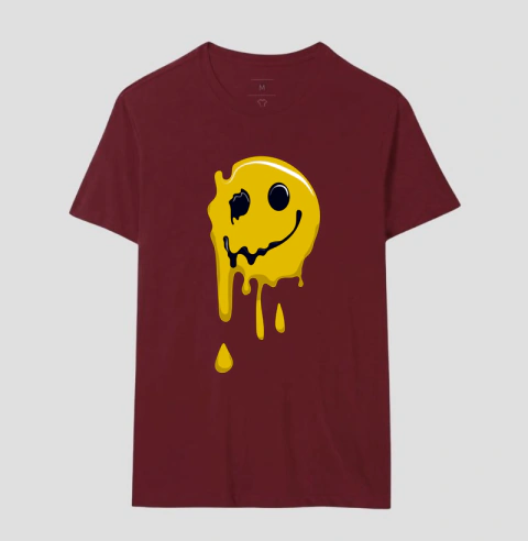 Camiseta Acid House Smiley Derretendo – A Escolha de Quem Vive o Trip da Pista - Zetaz Camisetas