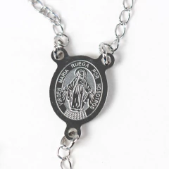 Rosario acero Virgen Milagrosa - Del Terruño | Productos de las Hermanas de María Schoenstatt 