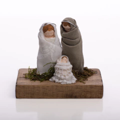 Pesebre con base de madera - comprar online
