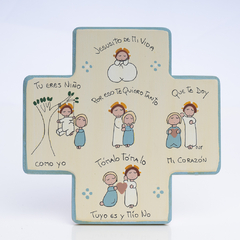Cruz pintada 18 cm - comprar online