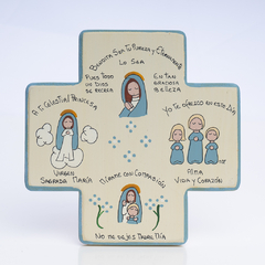 Cruz pintada 18 cm