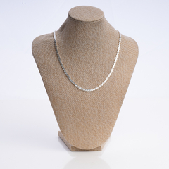Cadena plata almendra 120 X 50