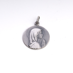 Medalla Virgen Niña plata 20 mm
