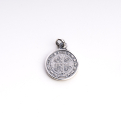 Medalla San Benito plata 18 mm - comprar online
