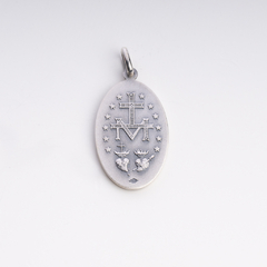 Medalla plata Milagrosa 30 mm - comprar online