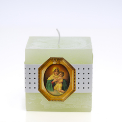 Vela cubo 7 x 7 con perfume - comprar online