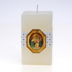 Vela cubo alto con perfume - Del Terruño | Productos de las Hermanas de María Schoenstatt 