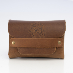 Billetera doble 100% cuero - tienda online