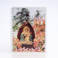 Cuaderno MTA con flores