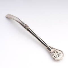 Bombilla enchapada en plata