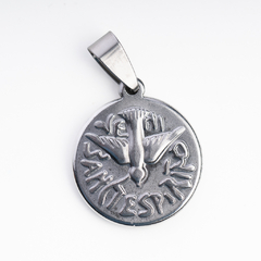 Dije acero Espíritu Santo 20 mm - comprar online