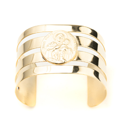 Brazalete dorado grande