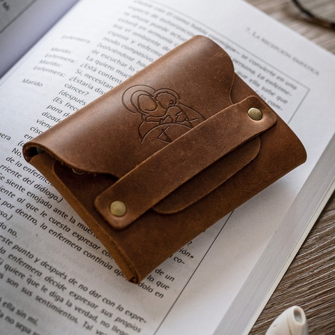 Billetera simple 100% cuero