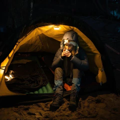 LAMPIÃO HÍBRIDO 250 LÚMENS GLOW BLACK SILVA