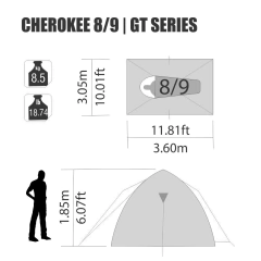 Imagem do BARRACA CHEROKEE GT 8/9P NAUTIKA