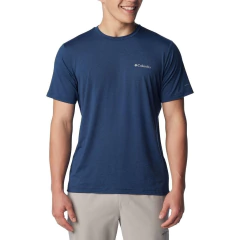 CAMISETA MASCULINA MANGA CURTA DRY FPS 50 TECH TRAIL CREW NECK II AZUL AO5545-464 COLUMBIA