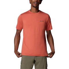 CAMISETA MASCULINA MANGA CURTA DRY FPS 50 TECH TRAIL CREW NECK II LARANJA TUSCAN AO5545-851 COLUMBIA