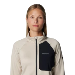 JAQUETA FEMININA FLEECE TRIPLE CANYON TITANIUM FULL ZIP BEGE E PRETO AK9835-278 COLUMBIA - Terratop Aventura