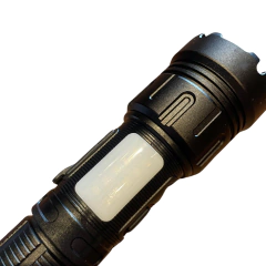 LANTERNA RECARREGÁVEL USB E PILHA LED 17CM PRETO H24216 MD - loja online