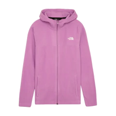 JAQUETA FEMININA FLEECE GLACIER FULL ZIP COM CAPUZ ROSA A044N1I8 THE NORTH FACE - Terratop Aventura
