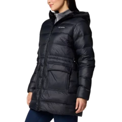 JAQUETA FEMININA HARMONY FALLS MID DOWN COM CAPUZ PRETO WL5479-010 COLUMBIA na internet
