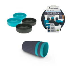 KIT 4P DELTALITE CAMP SET 4.4 AZUL E CINZA SEA TO SUMMIT na internet