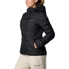 JAQUETA FEMININA DELTA RIDGE DOWN COM CAPUZ PRETO WK2769-010 COLUMBIA - comprar online