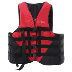 COLETE 130KG VERMELHO E PRETO COAST