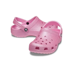 SANDÁLIA INFANTIL CLASSIC CLOG T GLITTER ROSA PINK 2069926XE CROCS