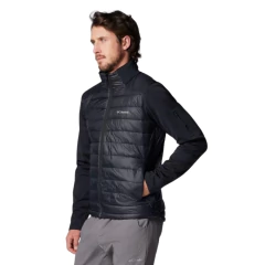 JAQUETA MASCULINA TECH HYBRID SOFTSHELL SEM CAPUZ PRETO WO7913-010 COLUMBIA na internet