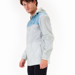 JAQUETA MASCULINA HIDROREPELENTE POLIAMIDA CORTA VENTO CINZA E AZUL 2075018098CZ03 ALPEN na internet
