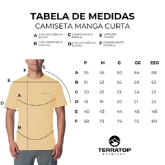 CAMISETA MASCULINA MANGA CURTA MALHA BASIC LOGO AMARELO CAMEL 320373292 COLUMBIA - comprar online
