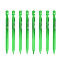 ESTACAS DE ALUMÍNIO 18CM TRIANGULARES 8 PEÇAS VERDE NATUREHIKE