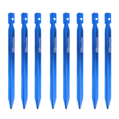 ESTACAS DE ALUMÍNIO 18CM TRIANGULARES 8 PEÇAS AZUL NATUREHIKE
