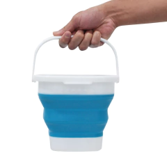 BALDE DOBRÁVEL 3L BUCKET GO AZUL NAUTIKA - comprar online