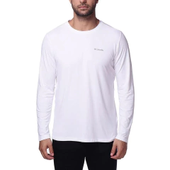 CAMISETA MASCULINA MANGA LONGA DRY FPS 50 NEBLINA BRANCO 320423100 COLUMBIA