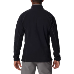 BLUSÃO MASCULINO FLEECE OUTDOOR TRACKS HALF ZIP PRETO E CINZA GREY AM0883-010 COLUMBIA na internet
