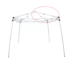 PARTES GAZEBO TRIXX / UMA HASTE TETO NAUTIKA na internet