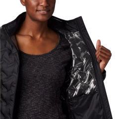 JAQUETA FEMININA DELTA RIDGE DOWN SEM CAPUZ BLACK WK0259-010 COLUMBIA - comprar online