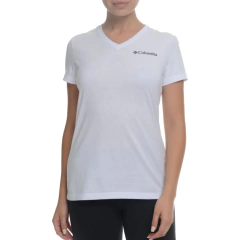CAMISETA FEMININA MANGA CURTA ALGODÃO LOGO BRANCO 320464100 COLUMBIA