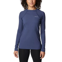 BLUSA FEMININA SEGUNDA PELE MIDWEIGHT STRETCH LONG SLEEVE TOP AZUL AL6763-466 COLUMBIA