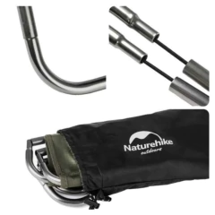 BANQUETA DOBRÁVEL DE ALUMÍNIO/POLIÉSTER NATUREHIKE na internet