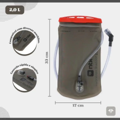Imagem do REFIL DE HIDRATAÇÃO HIDRABAG 2L COM ABERTURA SUPERIOR NAUTIKA