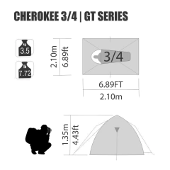 Imagem do BARRACA CHEROKEE GT 3/4P NAUTIKA