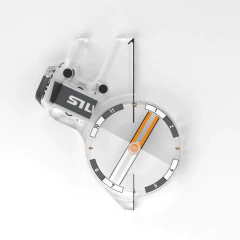 BÚSSOLA DE POLEGAR ARC JET CS LEFT ME SILVA - Terratop Aventura