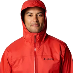 JAQUETA MASCULINA ANORAK EVAPOURATION II CORTA VENTO VERMELHO WM8514-698 COLUMBIA - Terratop Aventura