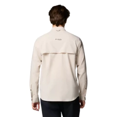 CAMISETA MASCULINA MANGA LONGA DRY FPU 50 SUMMIT VALLEY WOVEN TITANIUM BEGE AM5164-279 COLUMBIA - loja online