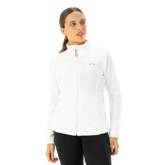JAQUETA FEMININA FLEECE MINIMAL FULL ZIP SEM CAPUZ BRANCO 2075018110BR02 ALPEN