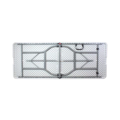 MESA DOBRÁVEL ROBUST DE AÇO/POLIETILENO 1,80X0,70M BRANCA NAUTIKA - comprar online